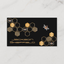 Honigwabe und Bienen