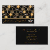 Honigwabe und Bienen Visitenkarte (Vorne/Hinten)