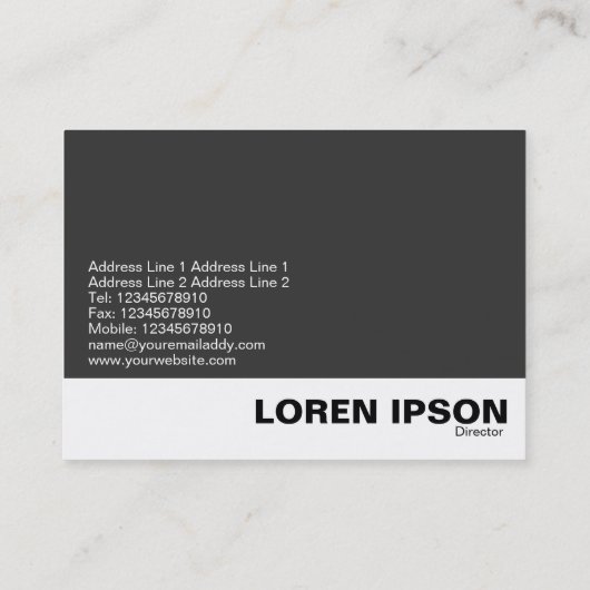 Honigwabe Visitenkarte (Rückseite)