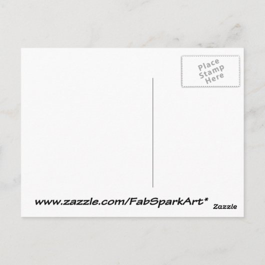 Honigwabe zeichnend orange-gelb postkarte (Rückseite)