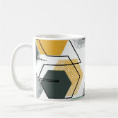 Honigwaben Abstraktes geometrisches Muster.1 Kaffeetasse (Links)