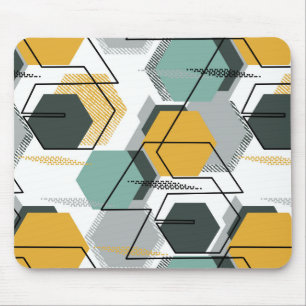 Honigwaben Abstraktes geometrisches Muster.1 Mousepad