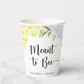 Honigwaben - Bienenbereitschaft Pappbecher (Rückseite)