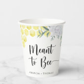 Honigwaben - Bienenbereitschaft Pappbecher (Vorderseite)