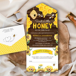 Honigwaben Bienenstock Honigbiene Scheune Holz Bab All In One Einladung