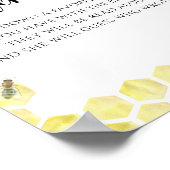 Honigwaben - Erinnerungen mit dem Brautposter Poster (Ecke)