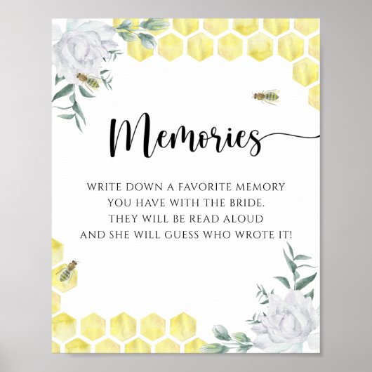 Honigwaben - Erinnerungen mit dem Brautposter Poster (Vorne)