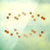 Honigwaben-Gold-Imkerei-Geschäft Fensteraufkleber (Blatt 3)