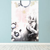 Honigwaben Leinwanddruck (Insitu (Holzboden))