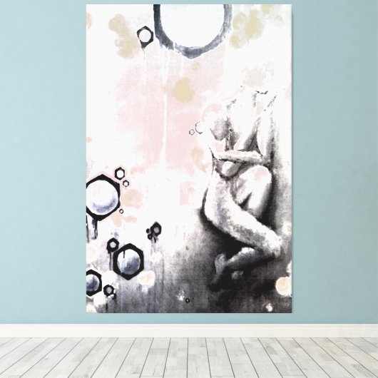 Honigwaben Leinwanddruck (Insitu (Holzboden))