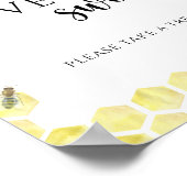 Honigwaben - Liebe ist süß, nehmen Sie ein Leckere Poster (Ecke)