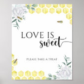 Honigwaben - Liebe ist süß, nehmen Sie ein Leckere Poster (Vorne)