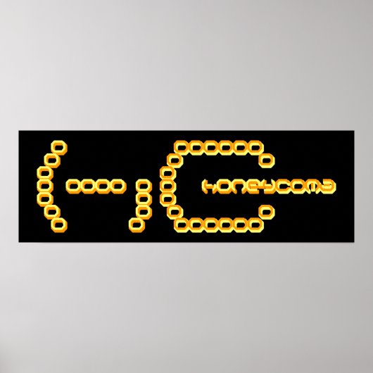 Honigwaben Poster (Vorne)