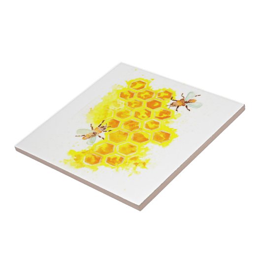 Honigwaben und Bienen Fliese (Seite)