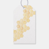 Honigwaben und Braunhonigbären bedanken sich Geschenkanhänger (Rückseite)