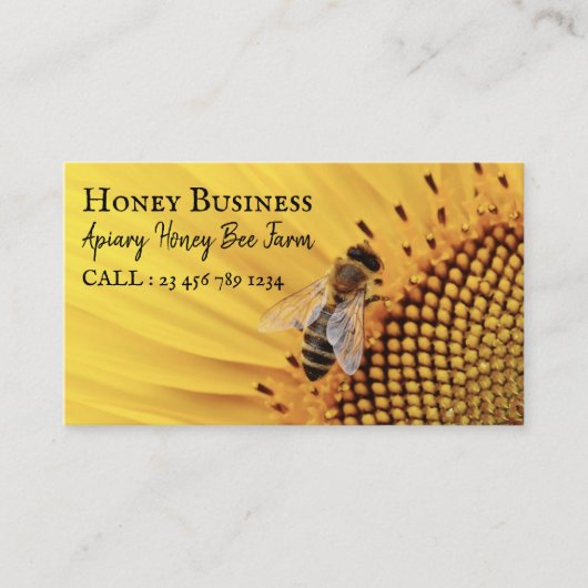 Honigwabenbauernhof Apiarist Visitenkarte (Vorderseite)