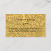 Honigwabenbauernhof Foto Apiary Visitenkarte (Rückseite)