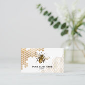 Honigwabenbaum Bienenzucht Apiarist Honeybee Bu Visitenkarte (Stehend Vorderseite)