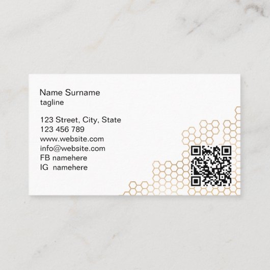 Honigwabenbaum Bienenzucht Apiarist Honeybee Bu Visitenkarte (Rückseite)