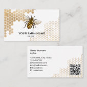 Honigwabenbaum Bienenzucht Apiarist Honeybee Bu Visitenkarte (Vorne/Hinten)