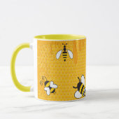 Honigwabenbäume und Cartoon Bee Ringer-Tasse Tasse (Links)