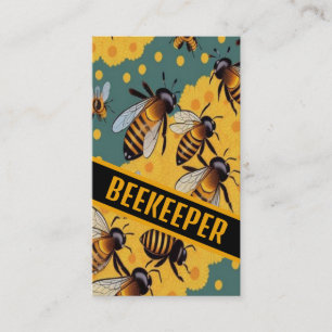 Honigwabenbienen für Imker Visitenkarte