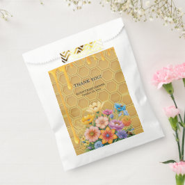 Honigwabendusche Honeybee Honey Tropfen Babydusche Geschenktütchen
