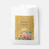 Honigwabendusche Honeybee Honey Tropfen Babydusche Geschenktütchen (Vorderseite)