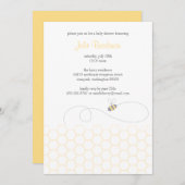 Honigwabeneinladung Einladung (Vorne/Hinten)