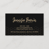 Honigwabenfarm Apiary Gold Visitenkarte (Rückseite)