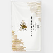 Honigwabenfarm Bienenenkäfer Apiarist Honeybienen Banner (Vertikal)