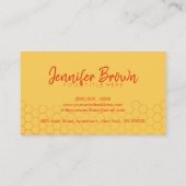 Honigwabenfarm Visitenkarte (Rückseite)