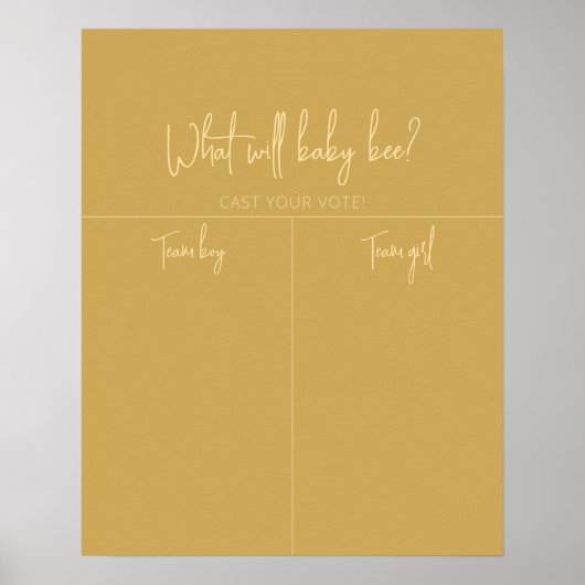 Honigwabengeschlechtsüberblick - Kartographie Poster (Vorne)