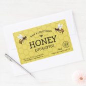 Honigwabenjar-Label Rechteckiger Aufkleber (Umschlag)