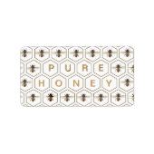 Honigwabenkolben oder Honigstix-Bee-Mini-Etikett Adressaufkleber (Vorne)