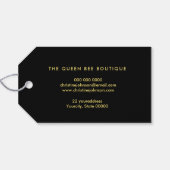 Honigwabenkrauben Imitate Goldbiene Glitzer Geschenkanhänger (Rückseite Horizontal)