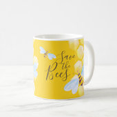 Honigwabenkraut, Aquarellgelb rette die Bienen Kaffeetasse (VorderseiteRechts)