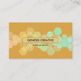 Honigwabenkraut Bernstein Gold Designer Visitenkarte
