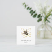Honigwabenkraut Honeybee Imker Apiary Quadratische Visitenkarte (Stehend Vorderseite)