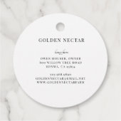 Honigwabenkraut Honeybee Imker Preis Geschenkanhänger (Rückseite)