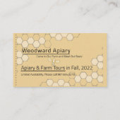 Honigwabenkraut-Honigbienengelb Begleitkarte (Rückseite)