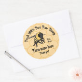 Honigwabenkraut-Imker-Honigbaum Runder Aufkleber (Umschlag)