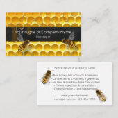 Honigwabenkraut mit Honigbienen Visitenkarte (Vorne/Hinten)