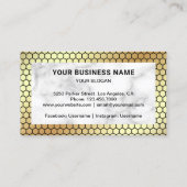 Honigwabenkraut Weißer Marmor Honey Beekeeper Visitenkarte (Rückseite)