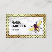 Honigwabenkraut Weißer Marmor Honey Beekeeper Visitenkarte (Vorderseite)