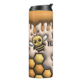Honigwabenkrümel Bee Tumbler: Sip mit Sweetness Thermosbecher (Nach links gedreht)