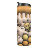 Honigwabenkrümel Bee Tumbler: Sip mit Sweetness Thermosbecher (Nach rechts gedreht)
