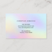 Honigwabenlogo auf pastellfarbenem Hintergrund Visitenkarte (Rückseite)