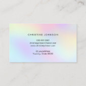 Honigwabenlogo Imitate Glitzer Visitenkarte (Rückseite)