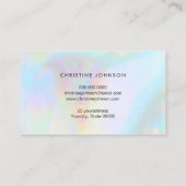 Honigwabenlogo Visitenkarte (Rückseite)